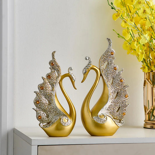 Beautiful Swan Statues