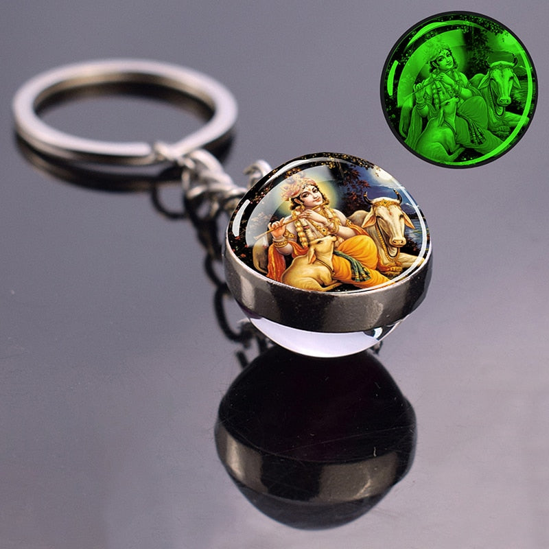 Glowing Key Chains With Divine Guardians