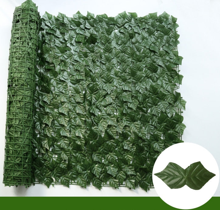 Artificial Green Leaf Fence Panels for Home Outdoor Garden/ Balcony Decoration