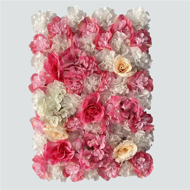 Artificial Rose Flower Wall Panel Decor