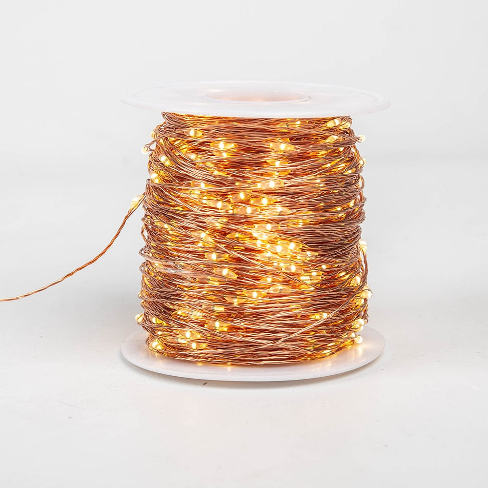 LEDs Copper Wire Fairy String Lights Waterproof Plug-In Adapter for Outdoor /Indoor Decoration