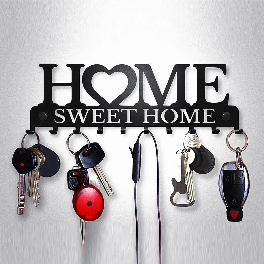 Home Sweet Home Key Holder and Hangers Storage