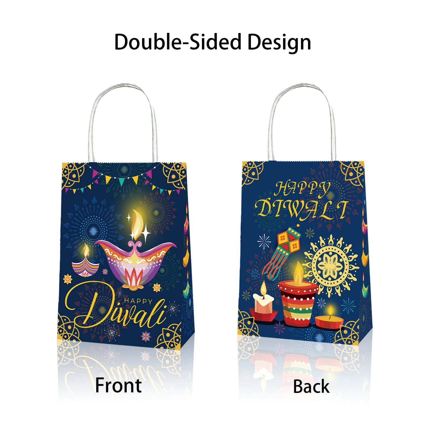 Diwali Festival Theme Bags-12Pcs