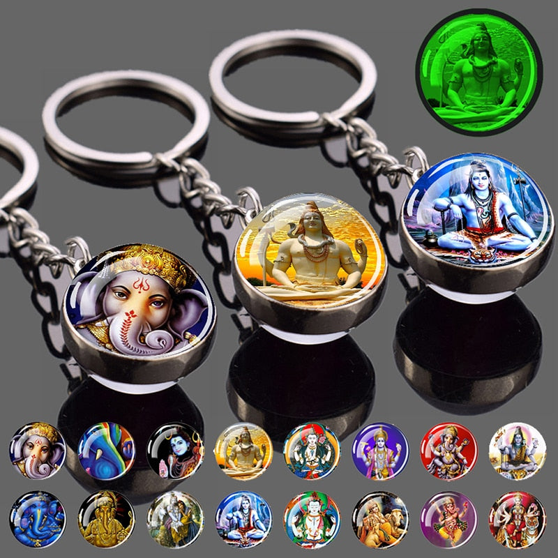 Glowing Key Chains With Divine Guardians