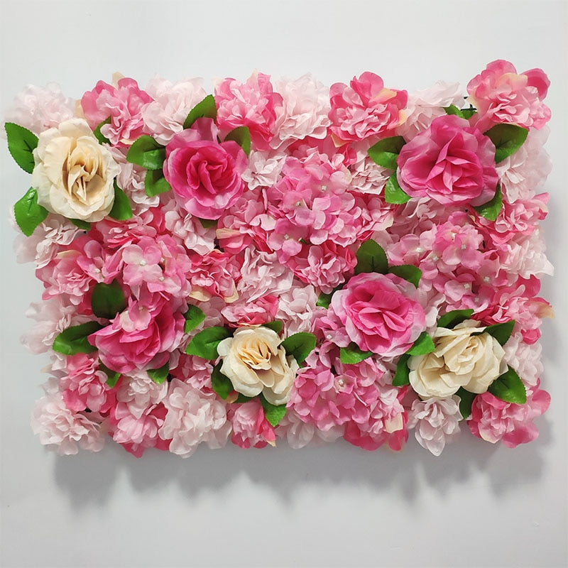 Artificial Rose Flower Wall Panel Decor