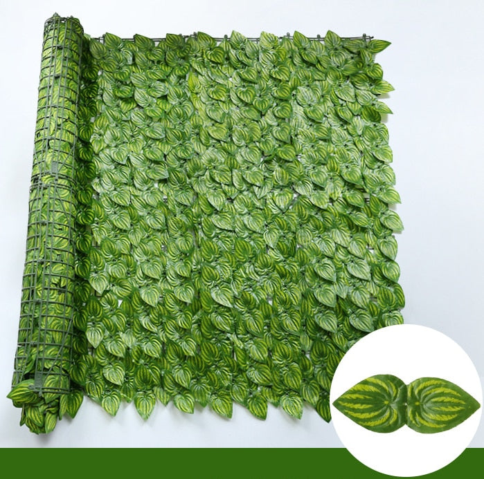 Artificial Green Leaf Fence Panels for Home Outdoor Garden/ Balcony Decoration